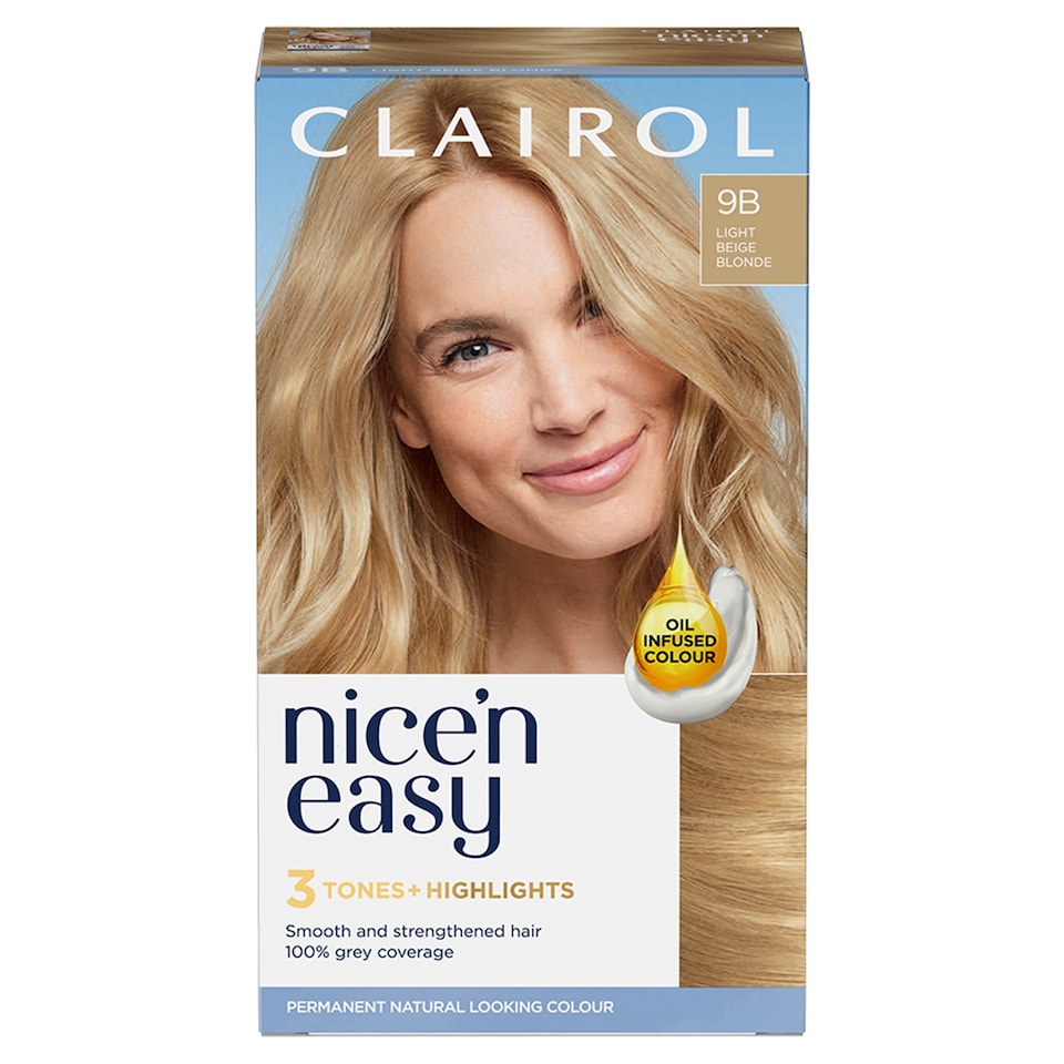 image 1 of Clairol Nice ‘N Easy Light Beige Blonde 9B Hair Dye