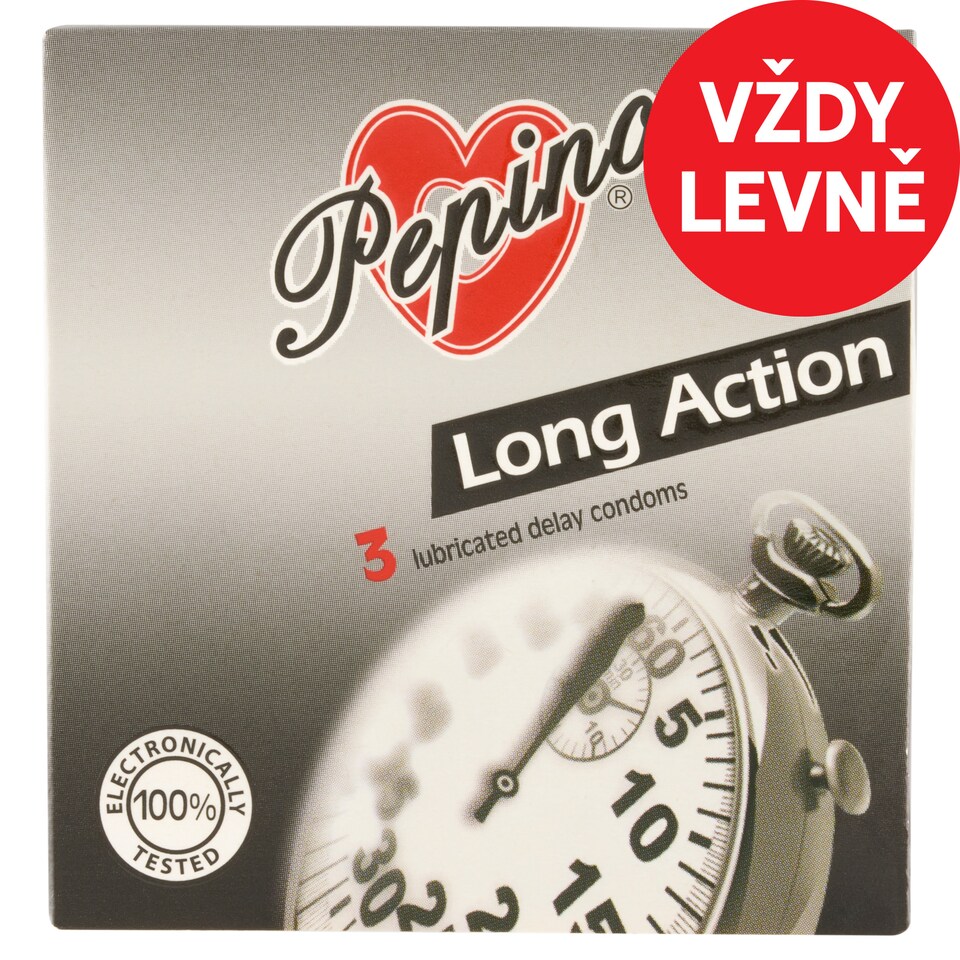 Pepino Long Action kondomy 3 ks