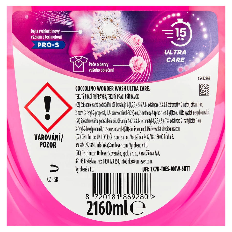 obrázok 1 z Coccolino Wonder Wash prací gél Ultra Care 54 w