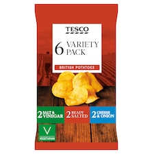 Tesco Variety Crisps 6X25g