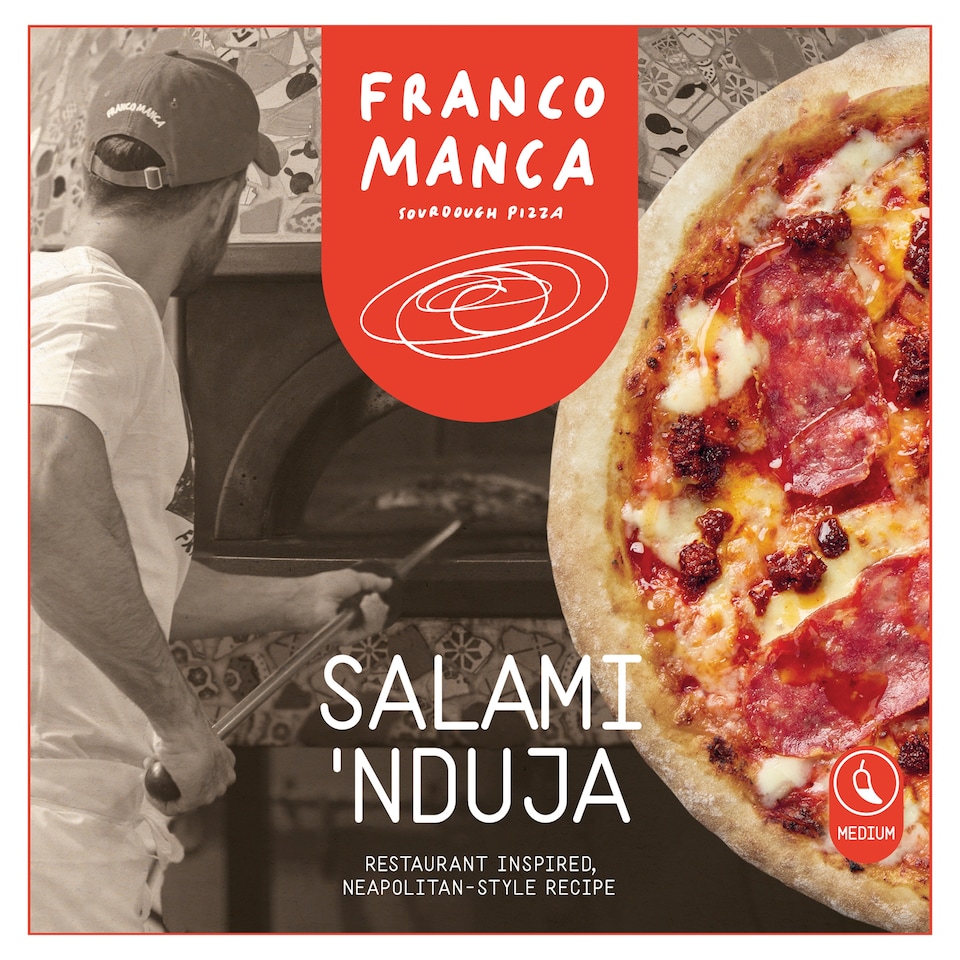 Franco Manca Salami & 'Nduja Pizza 452g