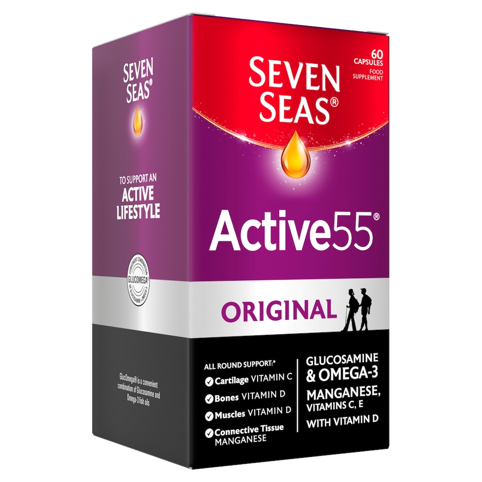 Seven Seas Activ E55 Cod Liv Oil 60Pk