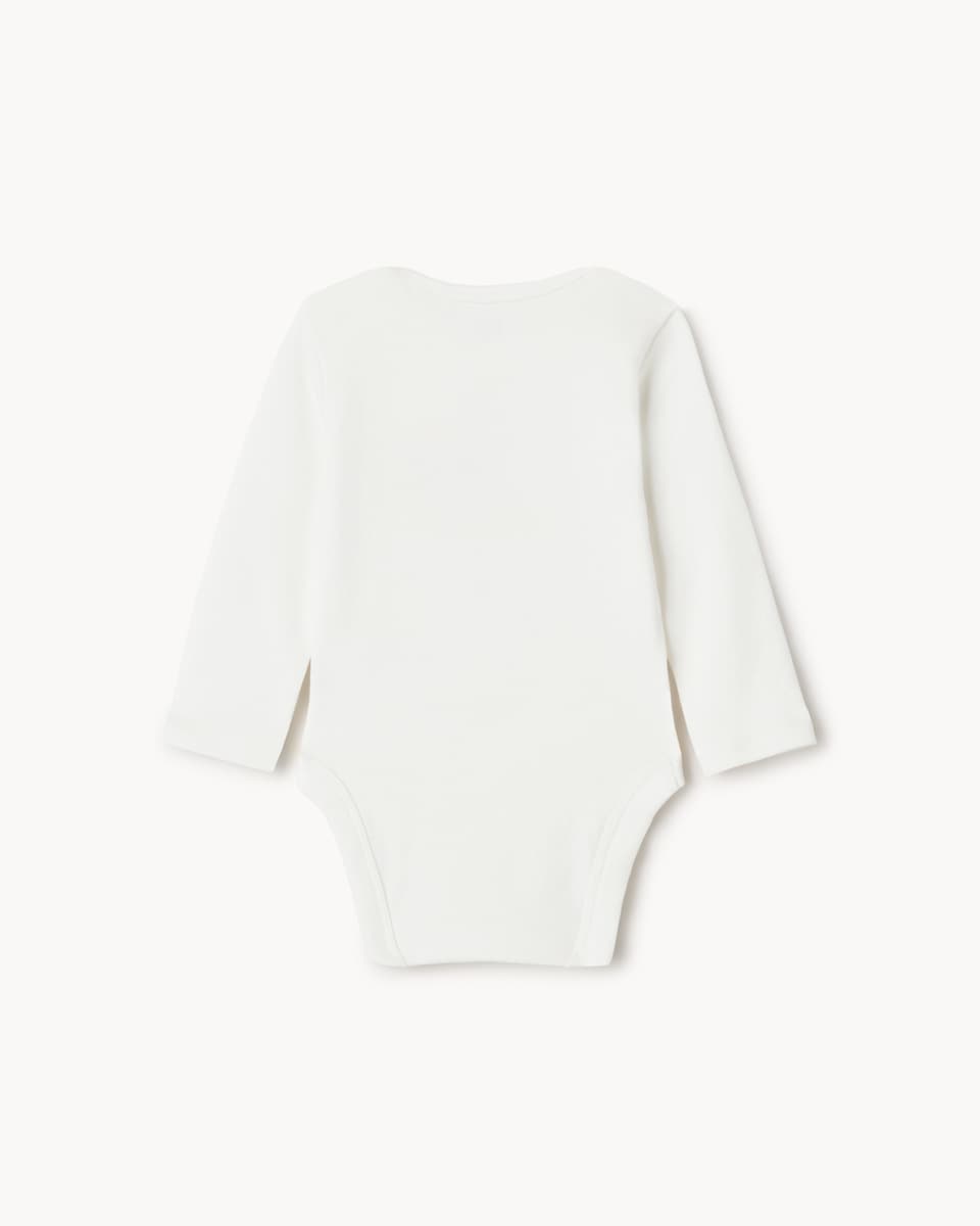 image 1 of F&F Baby Pure Cotton My First Halloween Bodysuit in White