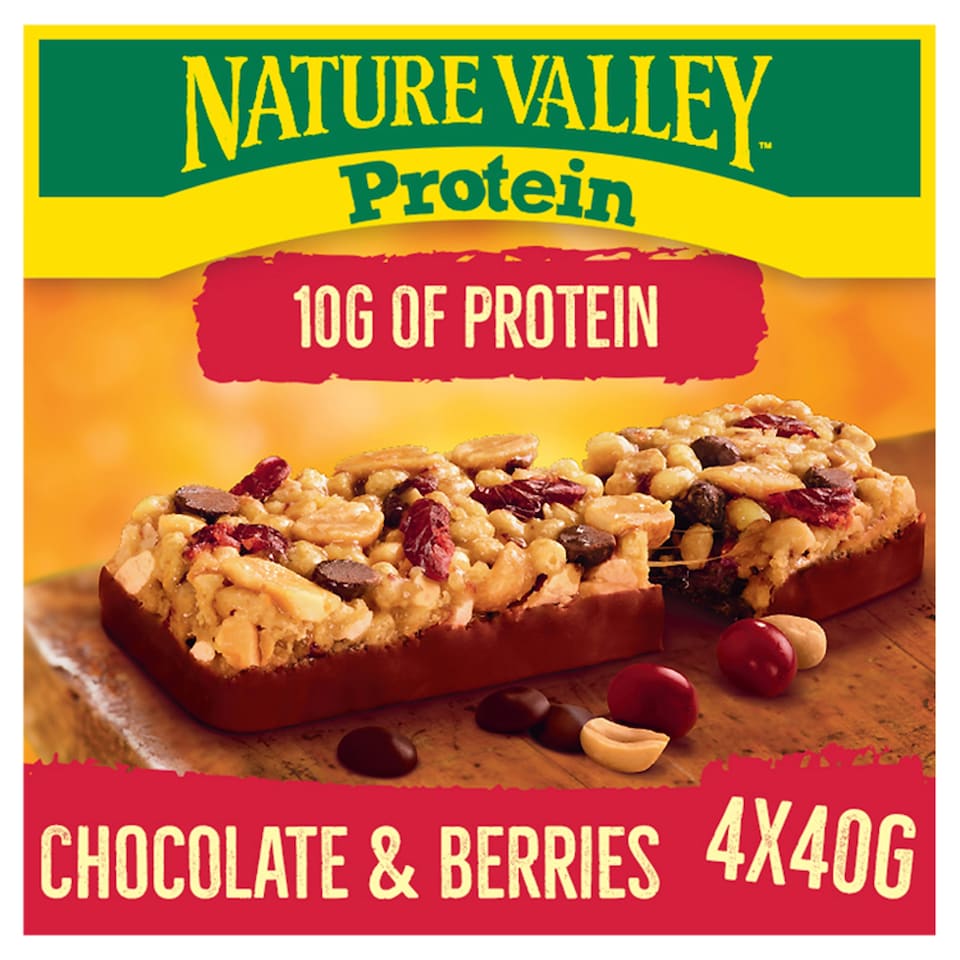 image 1 of Nature Valley Chocolate & Berries Protein Bar 4X40g