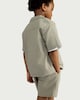 image 3 of F&F Boys 2-Piece Oversized Fit Shirt and Shorts Set in Khaki