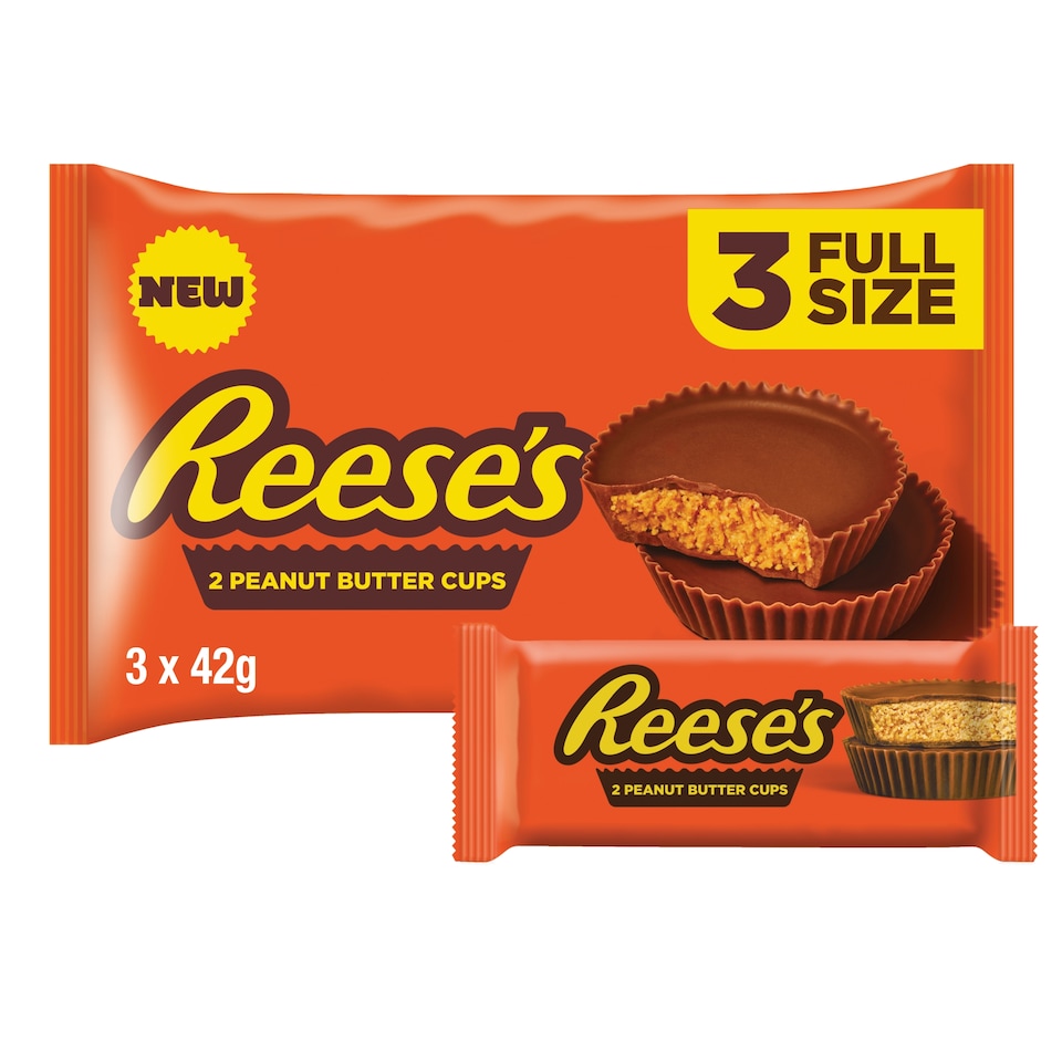 image 1 of Reese's Peanut Butter 2 Cups Multipack 3 x 42g