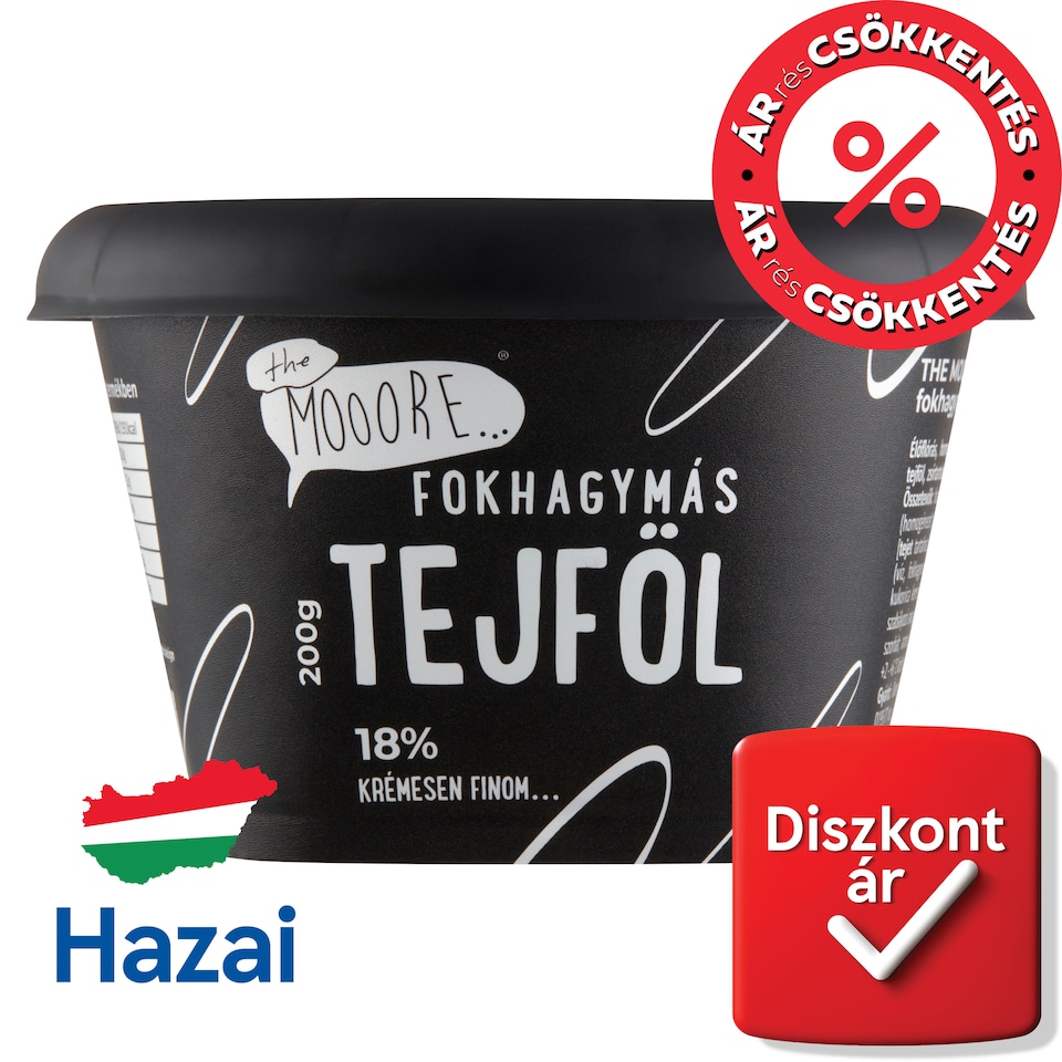 The Mooore fokhagymás tejföl 18% 200 g