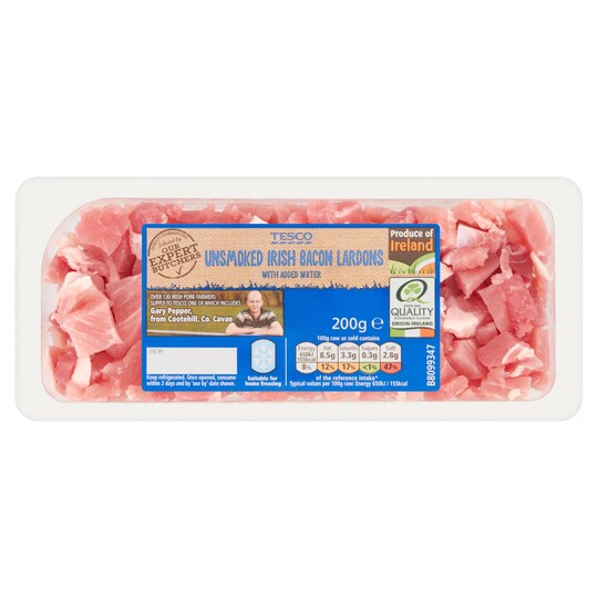 Tesco Irish Bacon Lardons 180G Tesco Groceries
