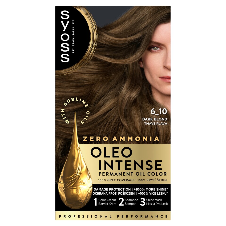 Syoss Oleo Intense tartós hajfesték 6-10 Sötétszőke