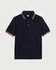 image 4 of F&F Boys Pure Cotton Tipped Polo Shirt in Navy