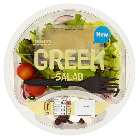 Tesco Greek Salad 185G Tesco Groceries