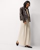 image 1 of F&F Pleated Wide Leg Culottes in Cream