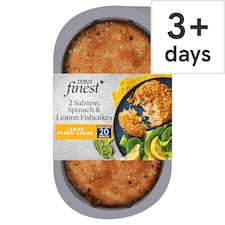 Tesco Finest 2 Salmon, Spinach & Lemon Fishcakes 290g