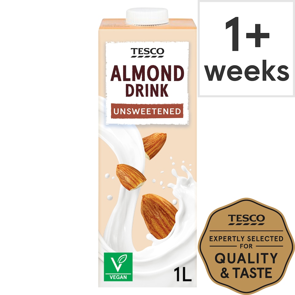 Tesco Unsweetened Almond Drink 1L