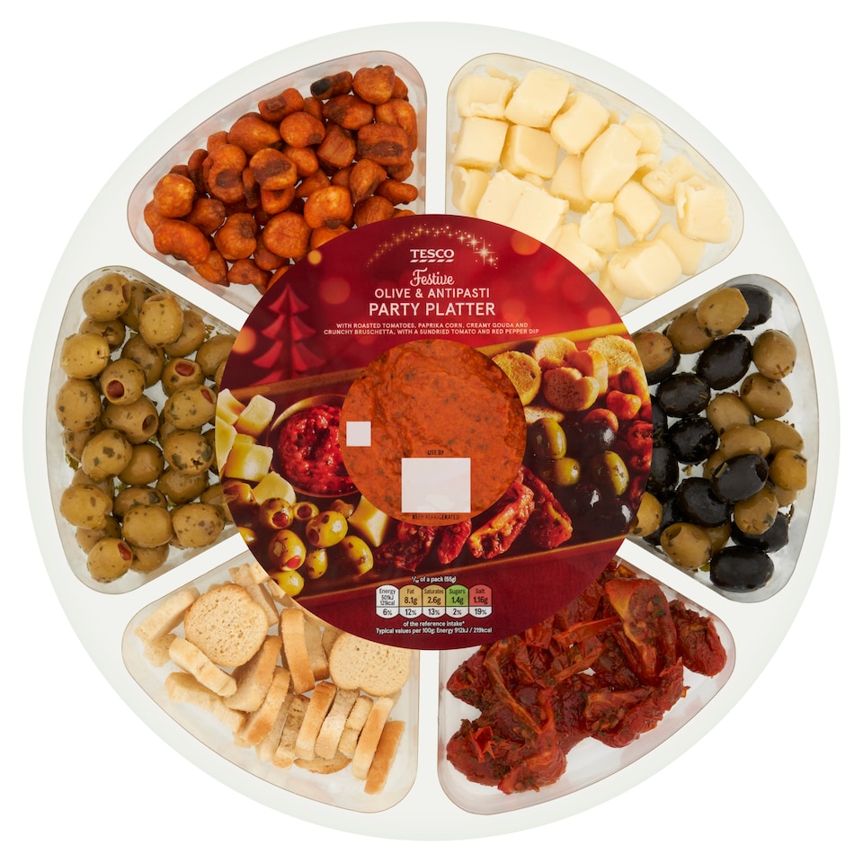 Tesco Olive & Antipasti Party Platter 545g