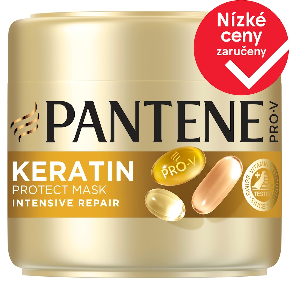 Obrázek 1 pro produkt Pantene Pro-V Intensive Repair Keratin Protect Maska na Vlasy 300 ml, Suché a Poškozené