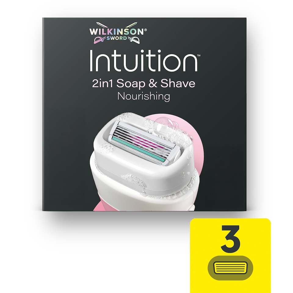 Wilkinson Sword Intuition 2in1 Nourishing Women's Razor Blade Refills x 3