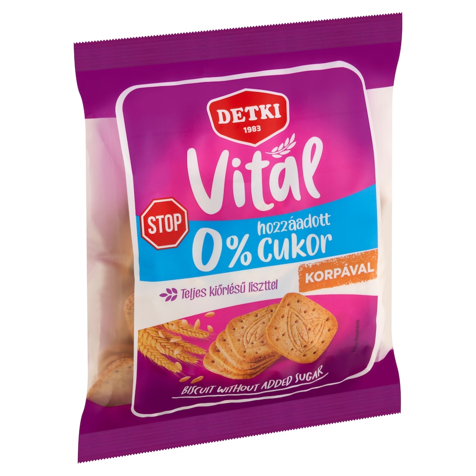 Detki Vital háztartási keksz hozzáadott cukor nélkül 180 g  1. kép