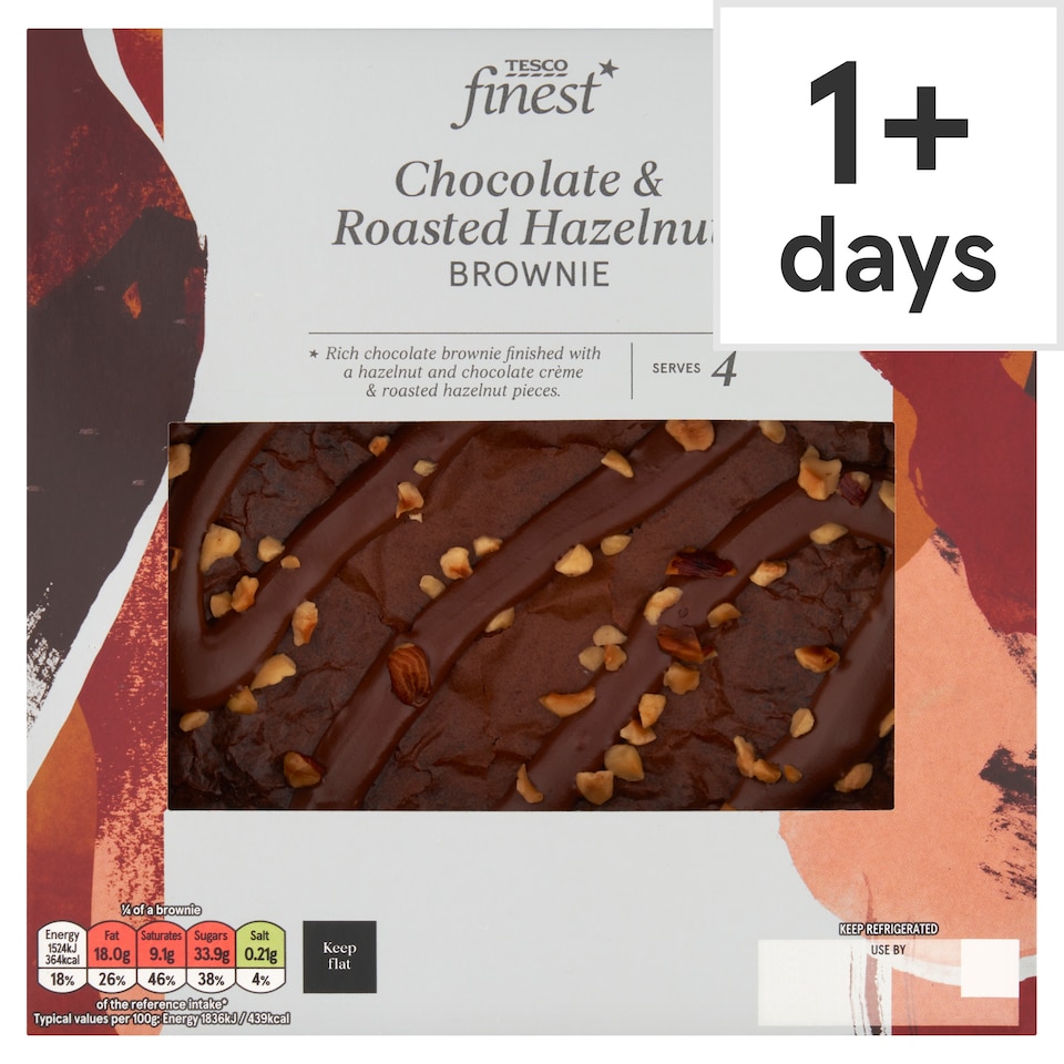Tesco Finest Chocolate & Roasted Hazelnut Brownie 330g