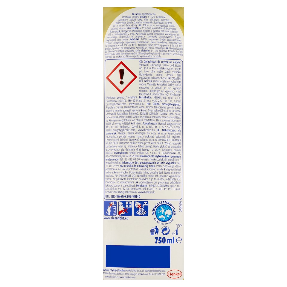 image 1 of SOMAT leštidlo Lemon 750ml