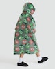 image 3 of Minecraft Creeper Print Fleece Pyjama Hoodie in Green