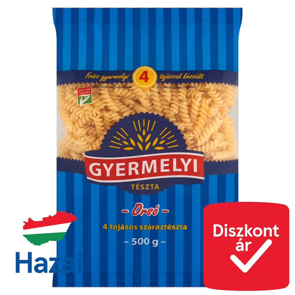 Gyermelyi Spindle Dry Pasta with 4 Eggs 500 g