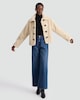 image 2 of The F&F Edit Borg Textured Toggle Fastening Cropped Jacket in Neutral