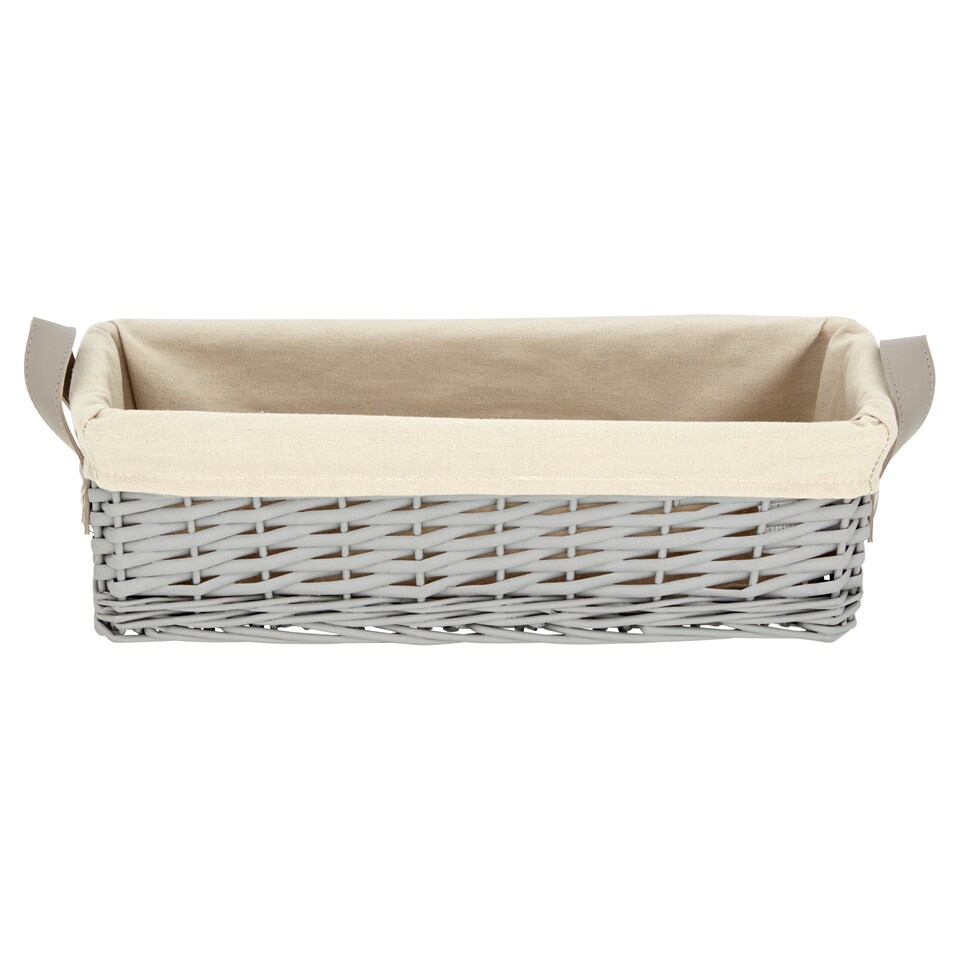 Tesco Grey Wire Stackable Basket