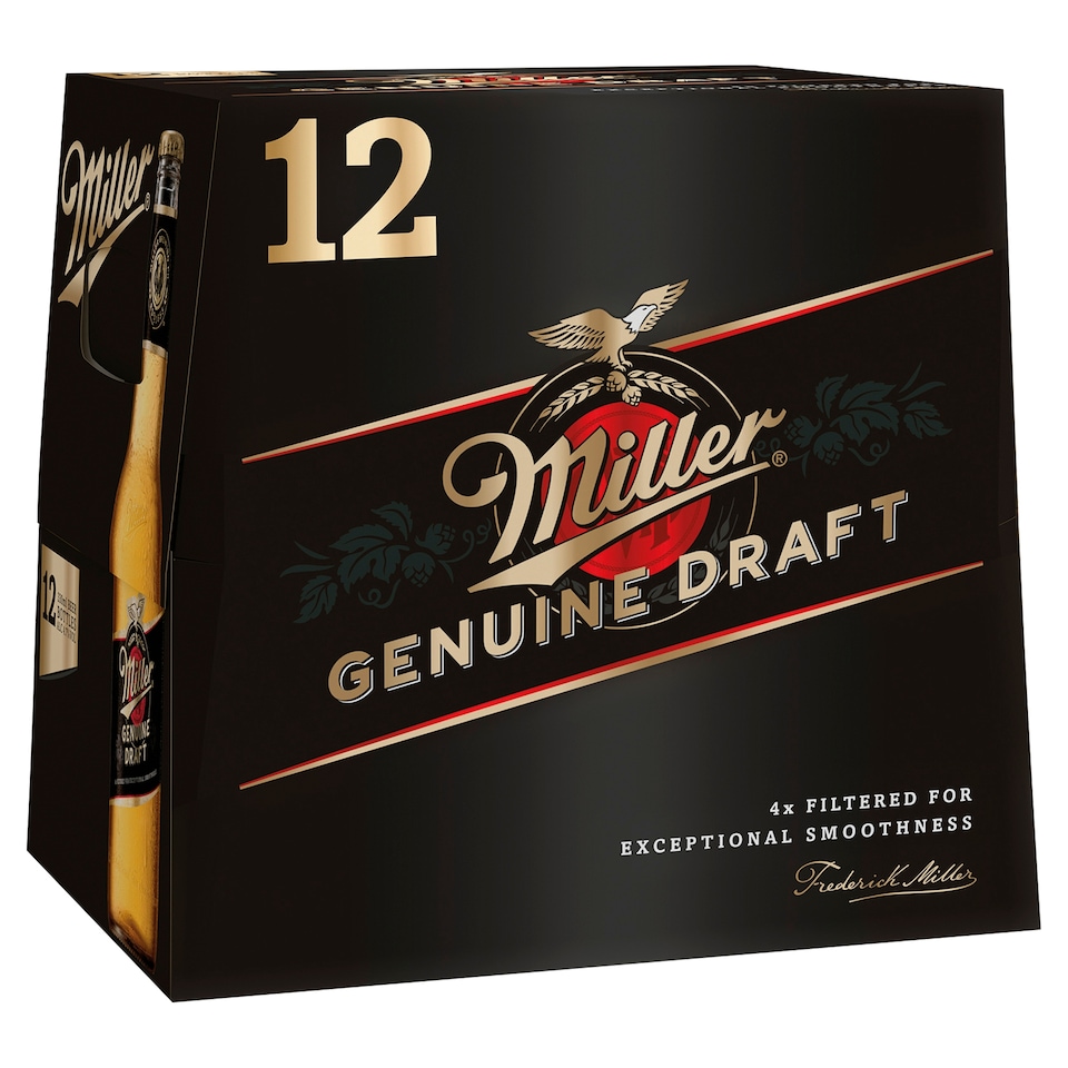 Miller Genuine Draft Beer 12X330ml