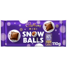 Cadbury Mini Snowballs Chocolate Bar 110g