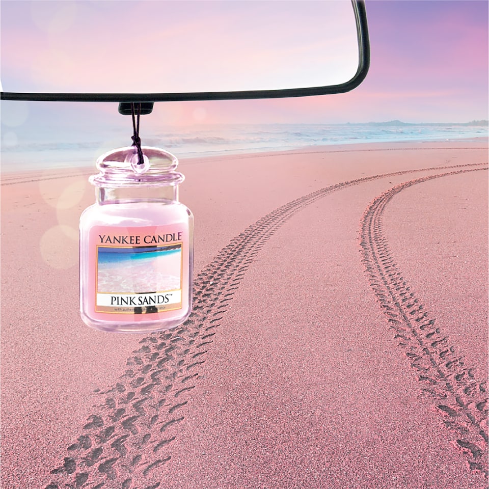 image 1 of Yankee Candle Pink Sands Car Jar Air Freshener