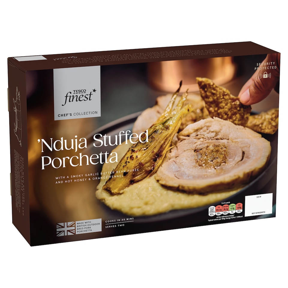 image 1 of Tesco Finest Chef's Collection Nduja Porchetta 1100g