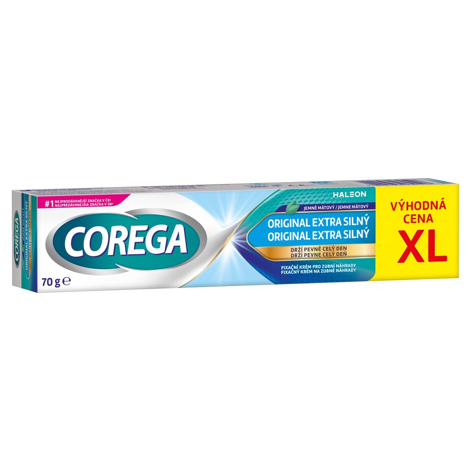 obrázok 1 z Corega Original extra silný fixačný krém na zubné náhrady 70 g