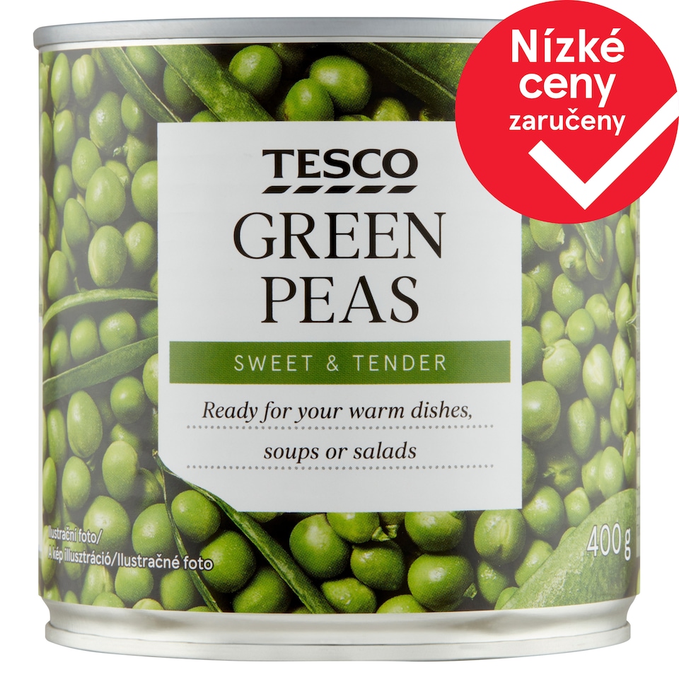 Tesco Green Peas 400g