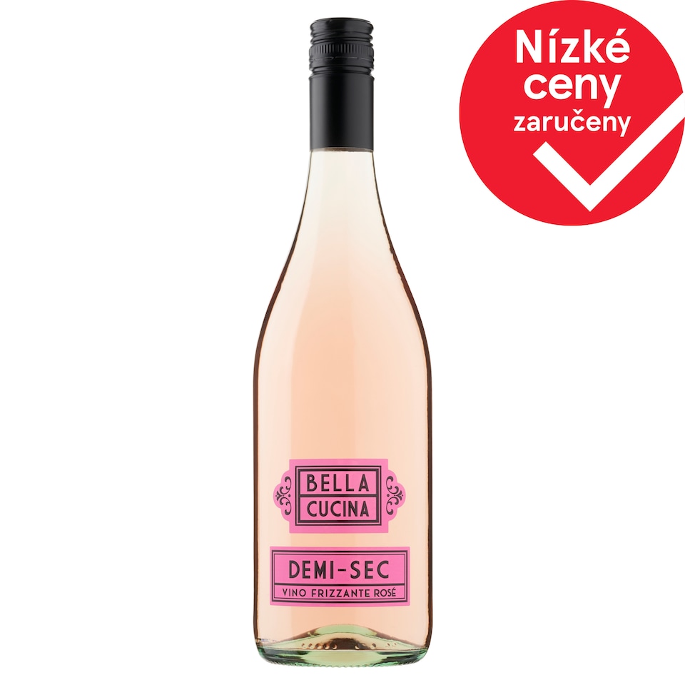 Bella Cucina Demi-sec perlivé víno růžové polosuché 750ml
