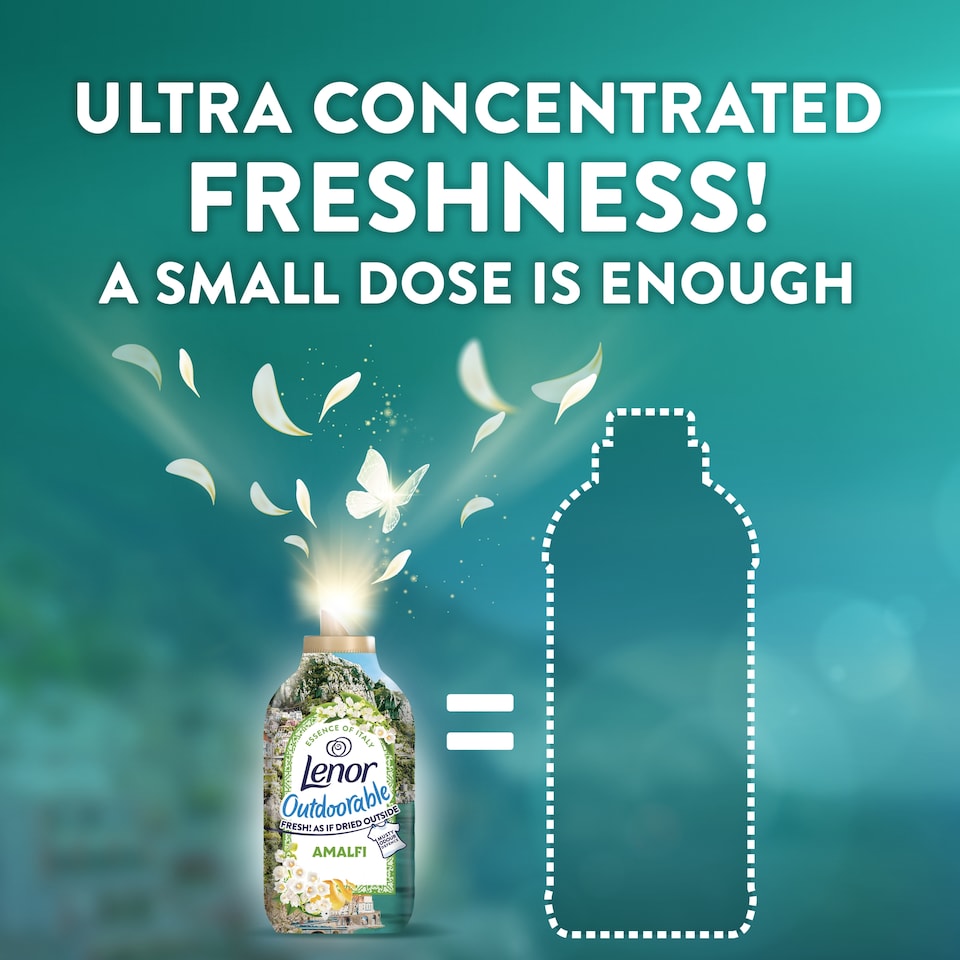 image 1 of Lenor Outdoorable Fabric Conditioner Amalfi Lemon & Lily of the Valley 53w 742ml