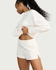 image 1 of F&F Active AFTERCLASS Ribbed Co-ord Shorts in Cream