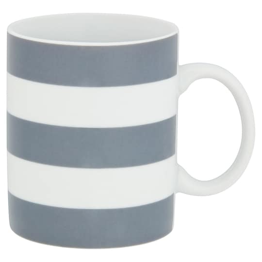 Tesco Grey Stripe Mug Tesco Groceries