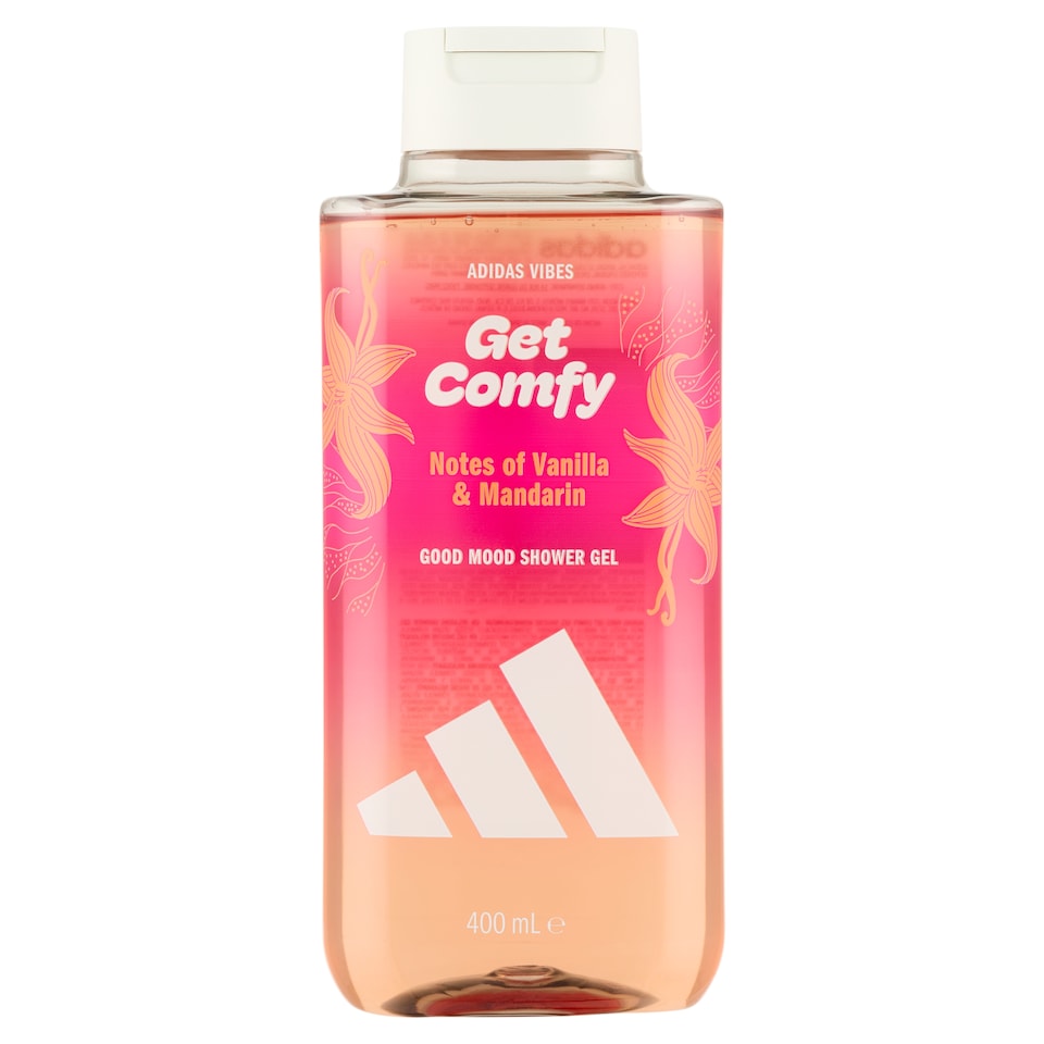 Adidas Get Comfy relaxáló tusfürdő vanília és mandarin jegyekkel 400 ml