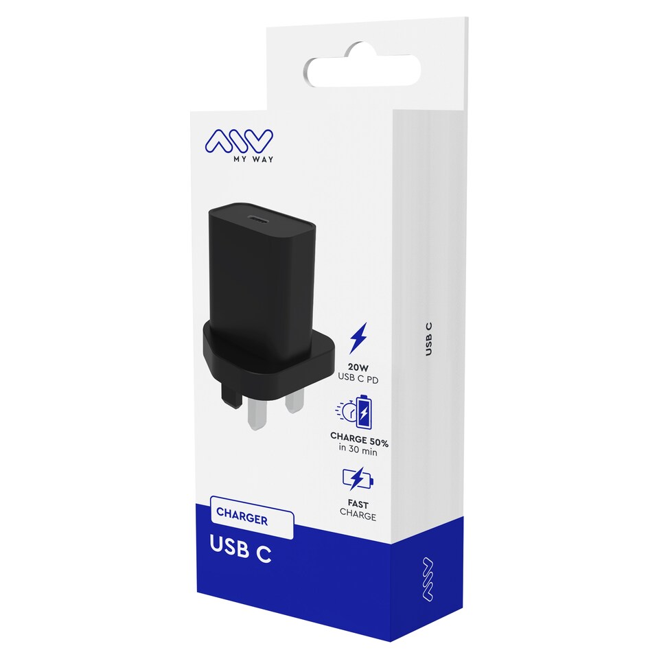 Myway Wall Charger Pd 20W Black