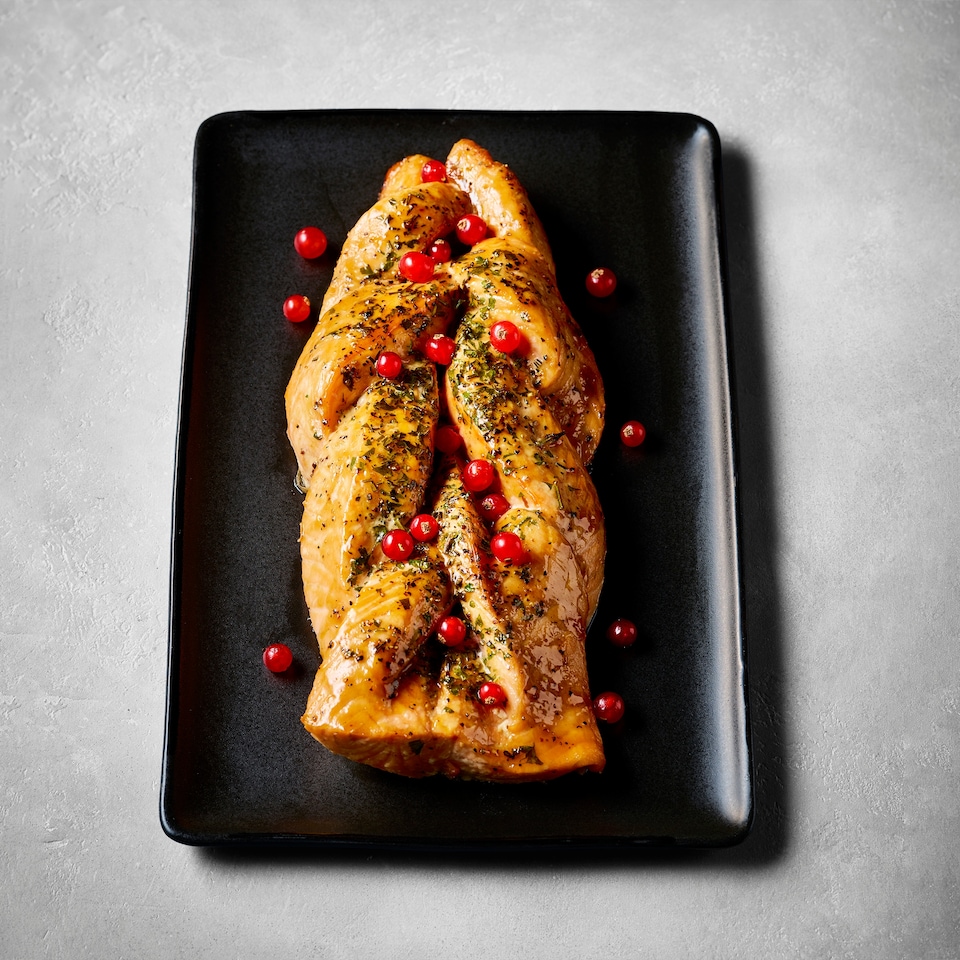 54. Tesco Finest Scottish Salmon Plait 840g (Serves 6)