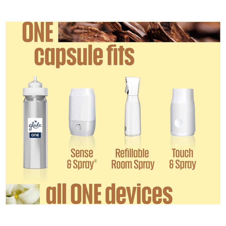 image 1 of Glade ONE Refillable Room Spray Sensual Sandalwood & Jasmine 13ml