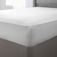 Silent Night White Supersoft Fitted Sheet Double