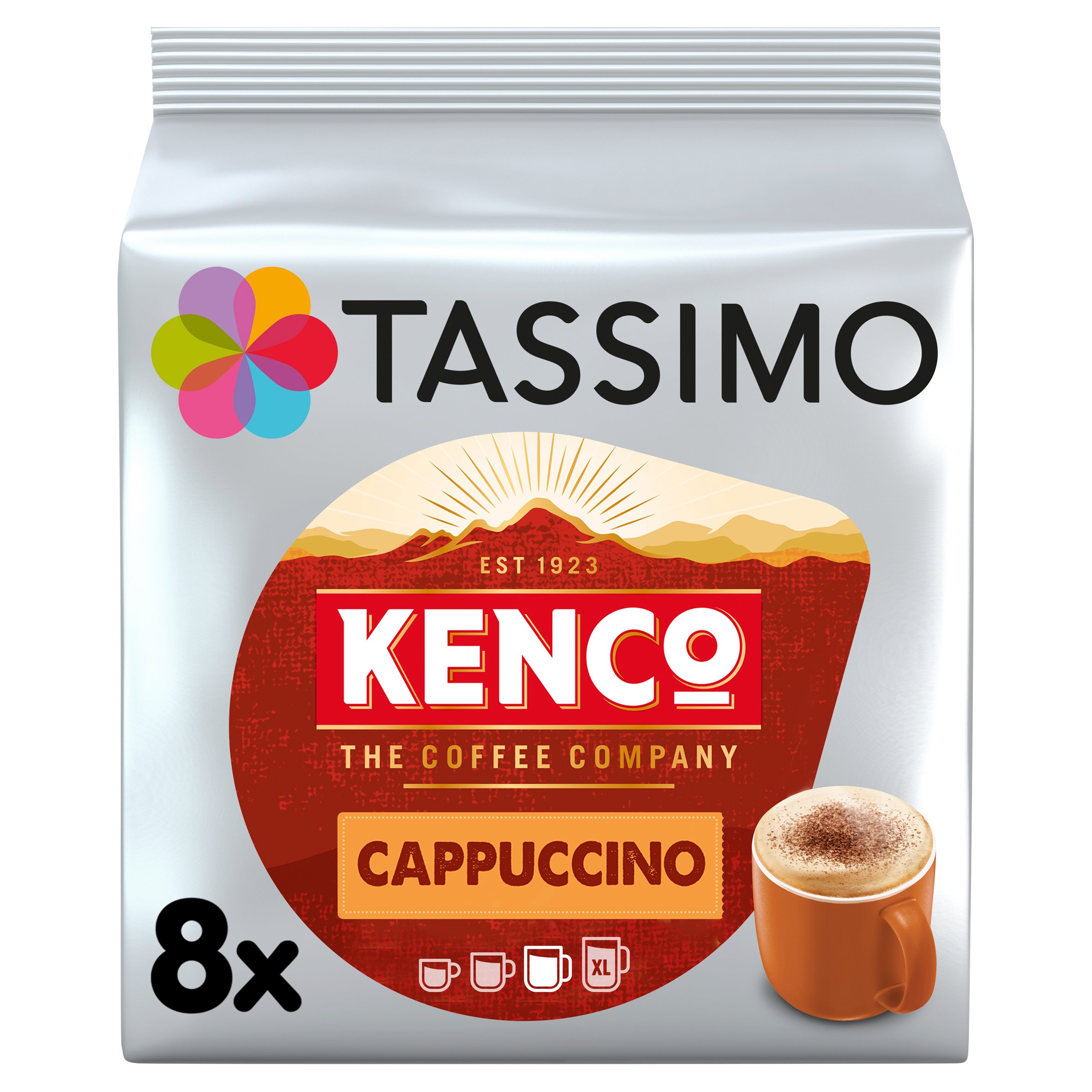 Tassimo Kenco Cappuccino Coffee Pods 8 