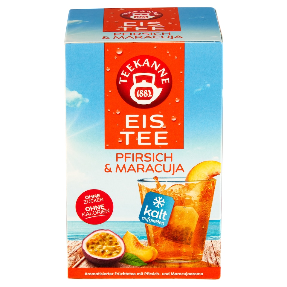 obrázok 1 z Teekanne Eistee Príchuť broskyňa - maracuja 18 x 2,5 g (45 g)