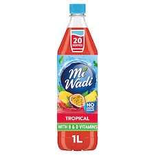 Miwadi No Added Sugar Tropical Squash 1 Litre