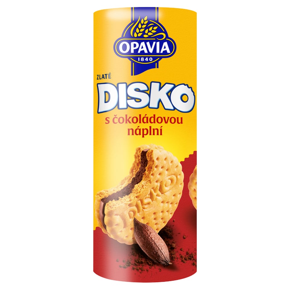 Opavia sušenky Disko čokoládová náplň 169g
