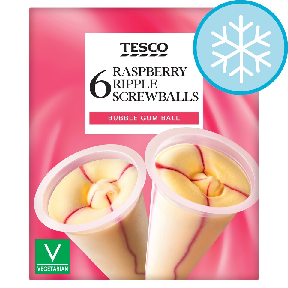 Tesco Raspberry Ripple Screwball 6X100ml