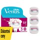 obrázok 1 z Gillette Venus Pro ComfortGlide Dámske Holiace Hlavice s Vôňou Sugarberry, Náhradné Holiace Hlavice