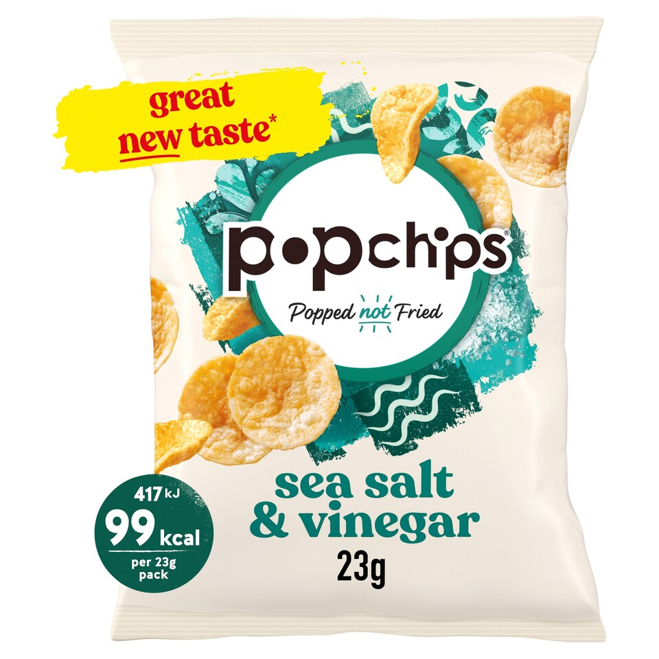 Popchips Potato Chips - Sea Salt & Vinegar 23g
